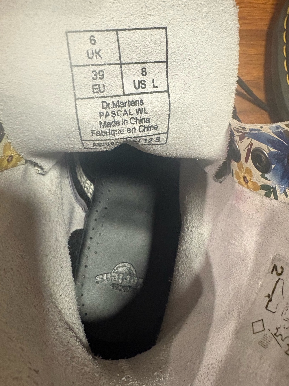 Dr. Martens 1460 Pascal Wanderlust Floral Boots 8 - Picture 4 of 5
